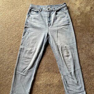 Women's American Eagle mom straight jean, size 10